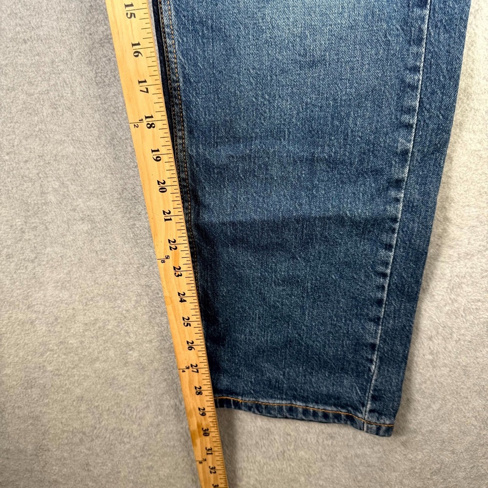 Levi's 505 Regular Fit Stretch Jeans Men 32X30 Blue Denim 5-Pockets Straight Leg - Picture 7 of 11
